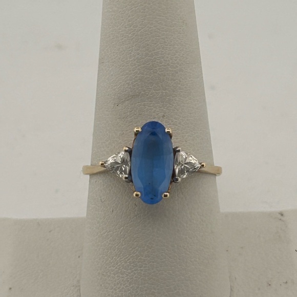 Jewelry - 396545 10k Yg Spinel And Cz Ring